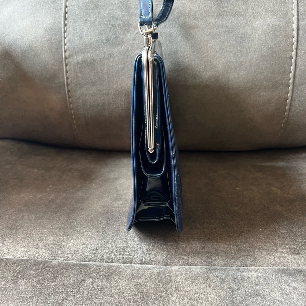 Elegant Vintage‎ 50’s-60’s Navy Blue Women's Handbag - Picture 4 of 13